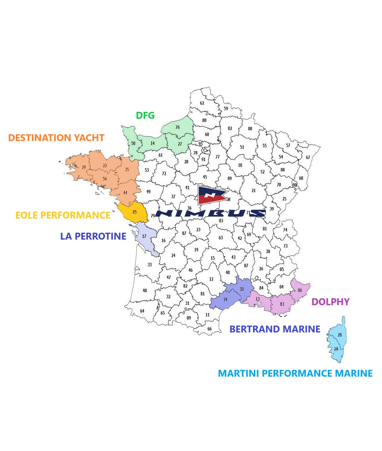 Réseau de revendeurs Martini Performance